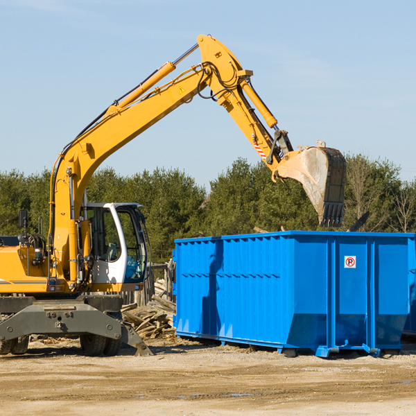 are there any restrictions on where a residential dumpster can be placed in South Egremont